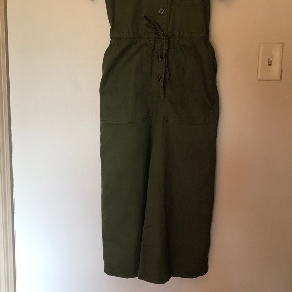 Madewell seventies, coverall, jumpsuit olive green sz 0 - Picture 2 of 10